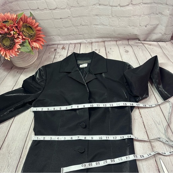 Banana Republic Black shimmer formal Blazer jacket top sz 0 tailored glam - Picture 5 of 8